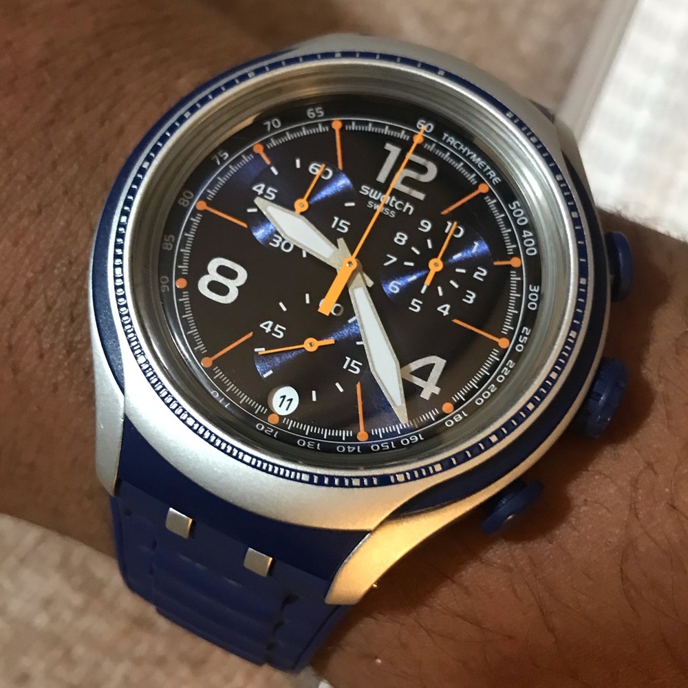 🔴 FINAL PRICE 🔴 SWATCH “BLUE FACE” IRONY XLITE